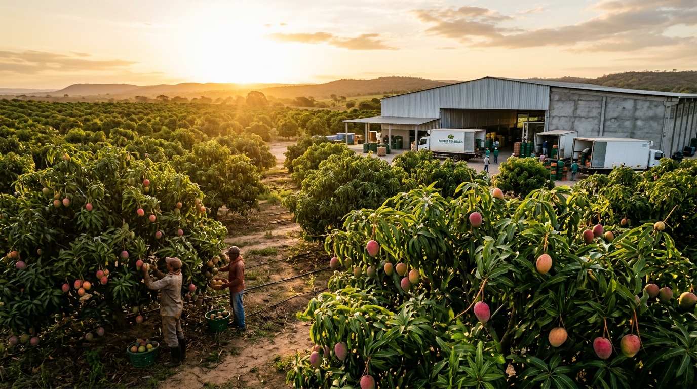 Fotografia da lavoura de Exportacao